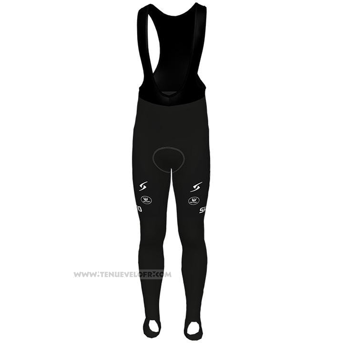 2021 Maillot Cyclisme Lotto-Kern Haus Noir Jaune Manches Longues et Cuissard